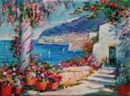 Alfredo Grimaldi (1950) - Terrazza di Sorrento (Costiera, Antiek en Kunst, Kunst | Schilderijen | Klassiek