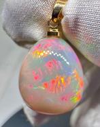 Opaal Hanger - Hoogte: 22.5 mm - Breedte: 12.5 mm- 1.54 g -