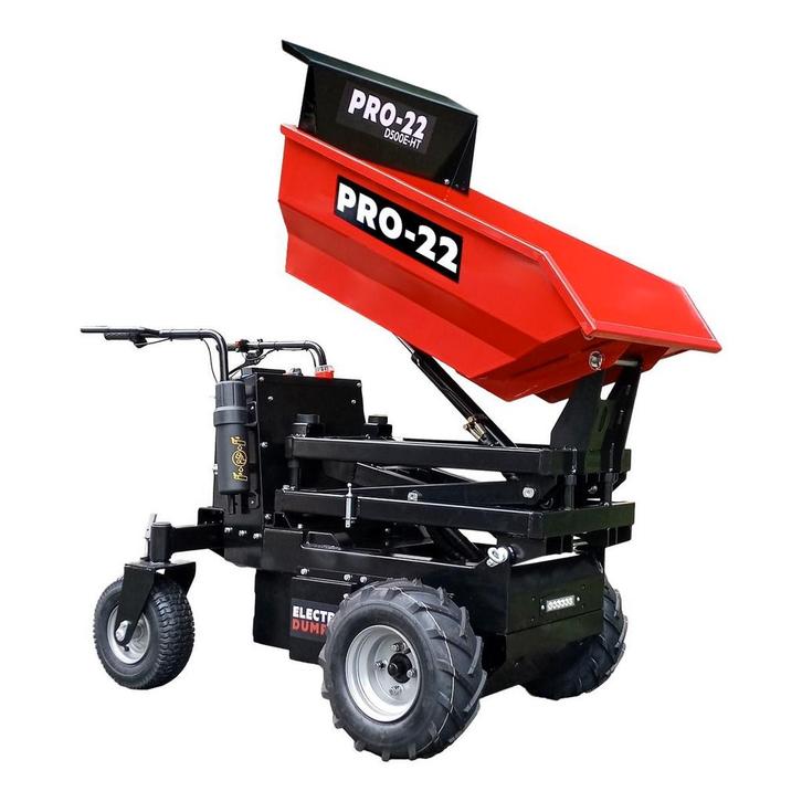PRO-22 D500E-HT Accu Mini Dumper / Kruiwagen, Tuin en Terras, Kruiwagens