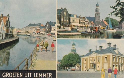 LEMMER - Meerluik Groeten uit Lemmer, Verzamelen, Ansichtkaarten | Nederland, Verzenden