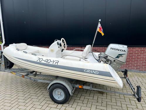 Grand 340 Rib  Inruil mogelijk, Watersport en Boten, Rubberboten, Gebruikt, Overige materialen, Benzine, Minder dan 70 pk
