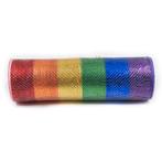 Deco mesh metallic - regenboog 26 cm x 9 m (10 yard), Ophalen of Verzenden, Nieuw