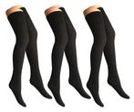 3 paar Dames panty/overknees - 70 denier - zwart, Kleding | Dames, Verzenden, Nieuw