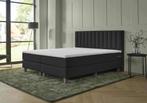 ACTIE! Boxspring Corsica 140 200 Zwart, Huis en Inrichting, Verzenden, Zwart, Nieuw, 140 cm