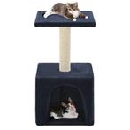 vidaXL Kattenkrabpaal met sisal krabpaal 55 cm donkerblauw, Dieren en Toebehoren, Katten-accessoires, Verzenden, Nieuw