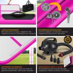 KESSER® Gymnastiekmat - Airtrack - Turnmat - 3M - Roze, Huis en Inrichting, Verzenden, Nieuw