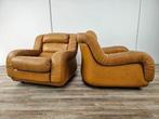Fauteuil - Leder - Paar leren fauteuils