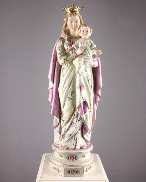 Hutschenreuther - Beeldje, Maria met Kind - 46 cm - Biscuit, Antiek en Kunst, Kunst | Niet-Westerse kunst