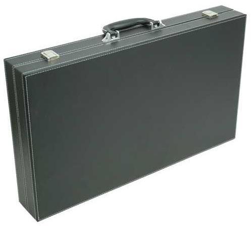 Backgammon Koffer Zwart - Groen 53 cm | HOT Games -, Hobby en Vrije tijd, Gezelschapsspellen | Bordspellen, Nieuw, Verzenden
