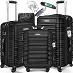 Kofferset - 3 delig - Trolley - Reiskofferset - Zwart - KESS, Sieraden, Tassen en Uiterlijk, Koffers, Verzenden, Zo goed als nieuw