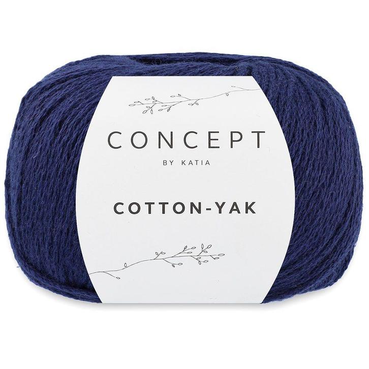 Katia Concept Cotton-Yak - 115 donkerblauw - Katoen / Jakw, Hobby en Vrije tijd, Breien en Haken, Ophalen of Verzenden
