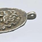 Gandhara Zilver Medaillonhanger van een filosoof - 81 mm, Antiek en Kunst