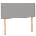 Hoofdbord 90cm Lichtgrijs - Retourdeal - Comfort & Stijl, Verstelbaar, 90 cm, Eenpersoons, Nieuw