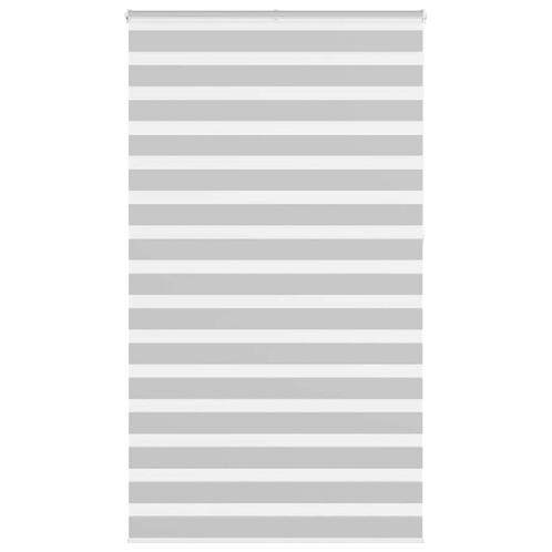 vidaXL Zebra rolgordijn 125x230 cm stofbreedte 120,9 cm, Huis en Inrichting, Stoffering | Gordijnen en Lamellen, Grijs, Nieuw