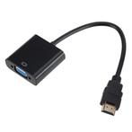 VGA naar HDMI Kabel - 1080p Full HD High Speed Zwart, Computers en Software, Pc- en Netwerkkabels, Verzenden, Nieuw