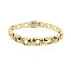 Gouden Bismarck schakelarmband, Ophalen of Verzenden, Gebruikt, Overige kleuren, Goud