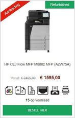 HP Flow MFP M880z MFP (A2W75A) M880 A3 MFP kleur - refurb, Ophalen of Verzenden, All-in-one, Zo goed als nieuw