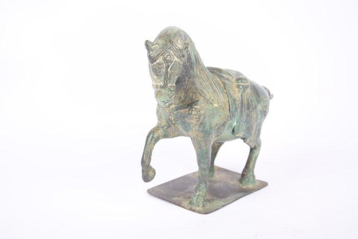 Tang dynasty paard (replica NAAR Tang dynastie) - Brons -, Antiek en Kunst, Antiek | Overige Antiek