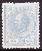 Suriname 1873 - Koning Willem III met KAMTANDING 12,5 X 12 -, Postzegels en Munten, Gestempeld