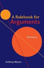 A Rulebook for Arguments 9781624666544, Zo goed als nieuw