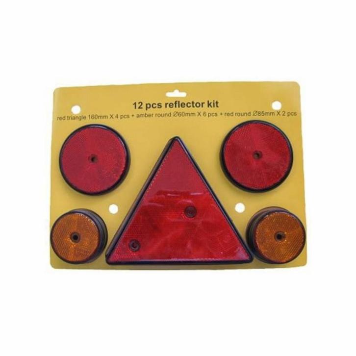 Dragon-Tools veiligheidsreflectorenset voor aanhanger - k..., Auto diversen, Aanhangwagen-onderdelen, Nieuw, Ophalen of Verzenden