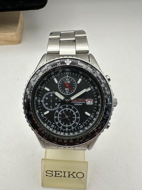 Seiko - Fligtmaster Chronograph - Zonder Minimumprijs -, Sieraden, Tassen en Uiterlijk, Horloges | Antiek