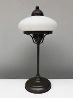 Tafellamp - Glas, Messing, Antiek en Kunst, Curiosa en Brocante