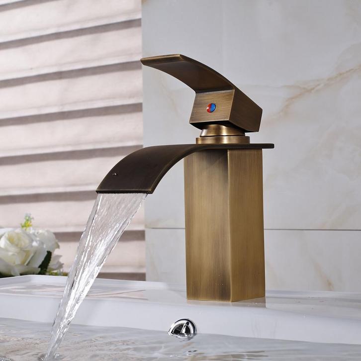 Barre elegance watervalkraan nostalgisch en landelijk brons, Doe-het-zelf en Verbouw, Sanitair, Nieuw, Verzenden