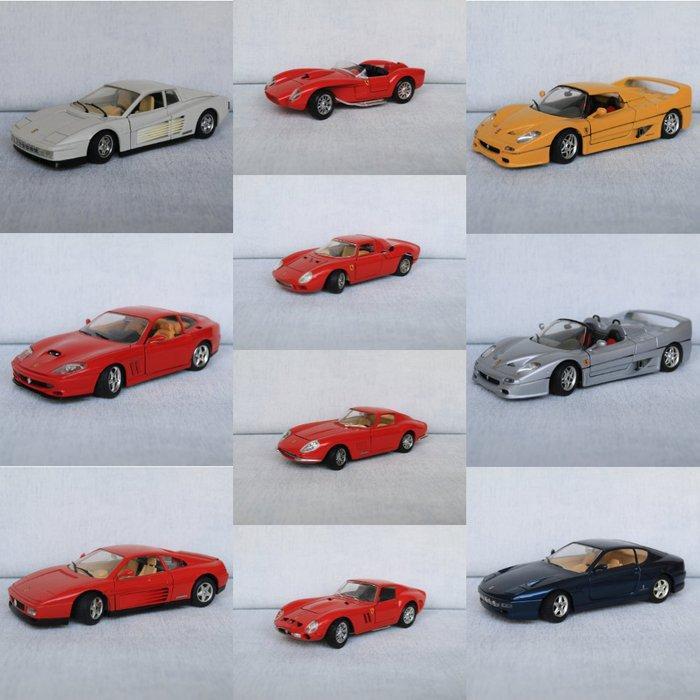 Bburago 1:24 - Modelauto (10) - Ferrari verzameling diverse, Hobby en Vrije tijd, Modelauto's | 1:5 tot 1:12
