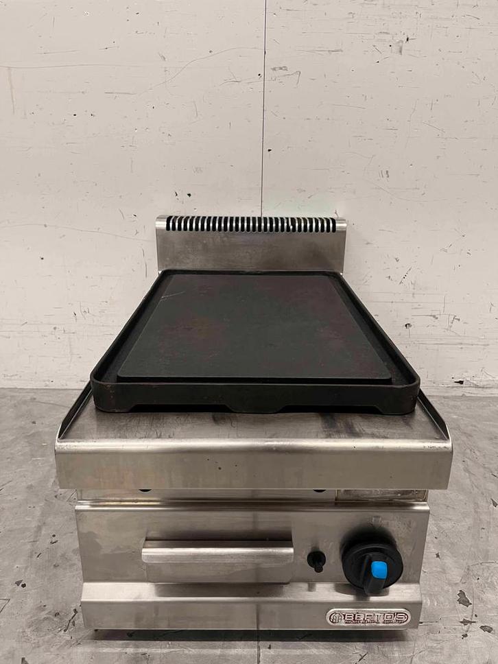 RVS Bertos bakplaat grillplaat Glad 40 cm GAS Horeca, Zakelijke goederen, Horeca | Keukenapparatuur, Gebruikt, Ophalen of Verzenden