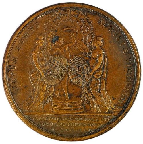 Frankrijk. Louis XV (1715-1774). Historical Medal (1745), Postzegels en Munten, Munten en Bankbiljetten | Toebehoren