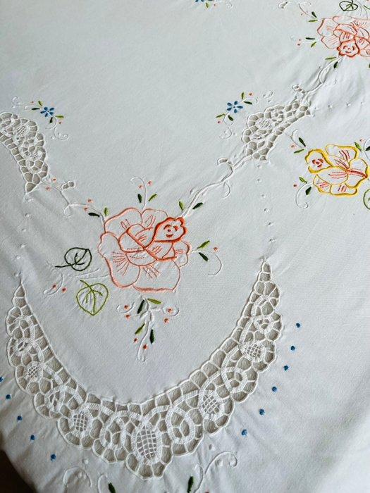 Tafelkleed (13) - 260 cm - 160 cm - Prachtig werk, Antiek en Kunst, Curiosa en Brocante