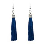 Fako Bijoux® - Oorbellen - Kwast Romania - Donkerblauw, Sieraden, Tassen en Uiterlijk, Oorbellen, Verzenden, Nieuw