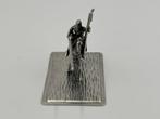 Miniatuur figuur - ridder te paard - .835 zilver