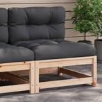 vidaXL Tuinbank zonder armleuningen met kussens massief, Tuin en Terras, Tuinsets en Loungesets, Verzenden, Nieuw