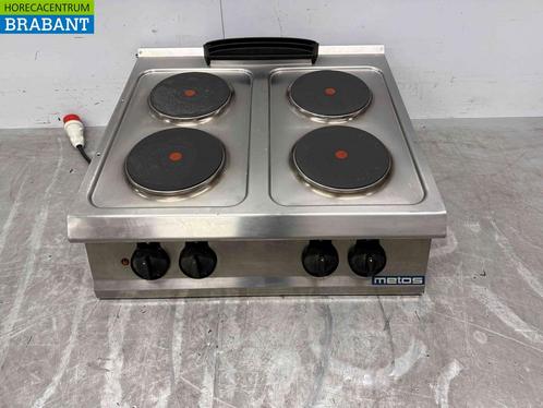 RVS Metos 4 pits elektrisch fornuis kookplaat 80 cm 400V, Zakelijke goederen, Horeca | Keukenapparatuur, Gebruikt, Ophalen of Verzenden