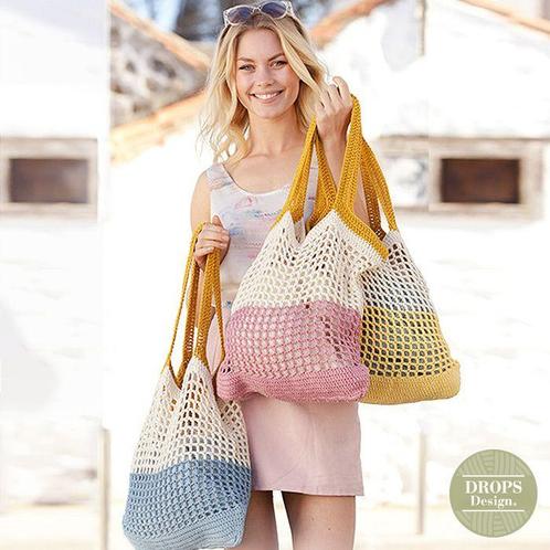 Patroon Gehaakte Tas Back to the Beach Shopper (per stuk, Hobby en Vrije tijd, Breien en Haken, Ophalen of Verzenden