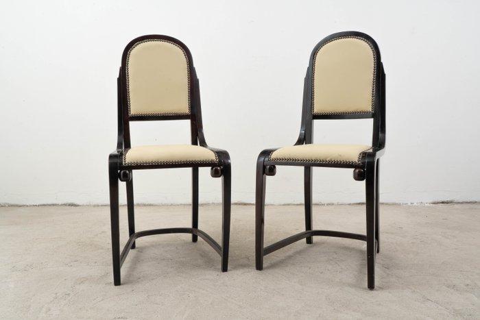 J.&J. Kohn - Josef Hoffmann - Eetkamerstoel (2) - Beuken,, Antiek en Kunst, Antiek | Meubels | Stoelen en Banken