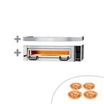 GGM Gastro | Elektrische pizzaoven Power - 4x 34cm - |, Onderbouw afzuigkap, Verzenden, Nieuw, Motor