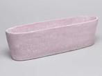 Cement bloempot ovaal Roze cement medium 32,5x8,5x9 cm, Huis en Inrichting, Ophalen of Verzenden, Nieuw