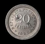 Portugal. República. 20 Centavos 1922 - Rara, Postzegels en Munten, Munten | Europa | Niet-Euromunten