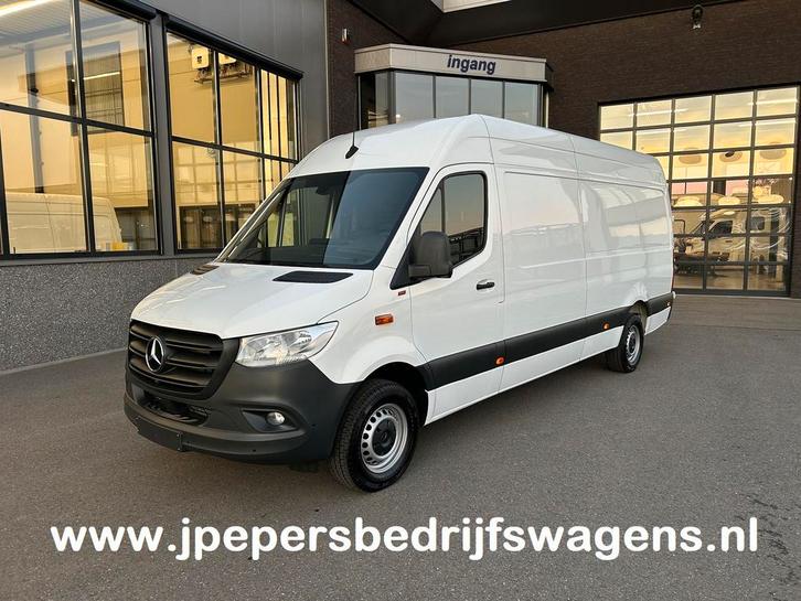 Zakelijke Lease |  Mercedes-Benz Sprinter 317 CDI L3 H2 MBUX, Auto's, Bestelauto's, Onderhoudsboekje, Lease, Zwart, Handgeschakeld