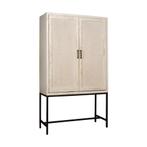 *WOONWINKEL* Tower Living Carini Witte Kast Mangohout Met Ro, Huis en Inrichting, Verzenden, Nieuw