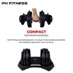 Verstelbare Dumbbells Set 40KG: 17 standen Dumbells 2 STUKS, Sport en Fitness, Ophalen of Verzenden, Nieuw, Benen, Halterset