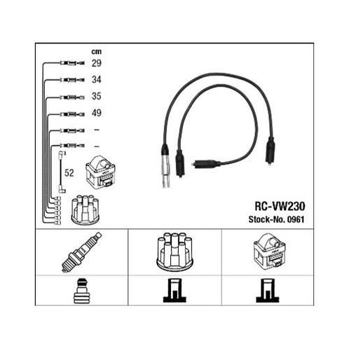 Ngk Rc-Vw230 Bougiekabelset, Computers en Software, Laptop-opladers, Verzenden