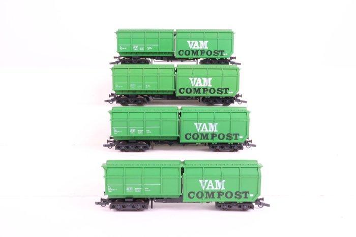 Roco H0 - 4368, 46226 - Modeltrein goederenwagon (4) - VAM, Hobby en Vrije tijd, Modeltreinen | H0