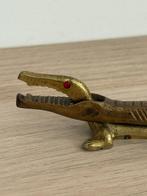 Notenkraker - massief messing - originele kist - noten, Antiek en Kunst