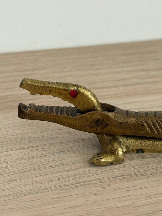 Notenkraker - massief messing - originele kist - noten, Antiek en Kunst, Antiek | Keukenbenodigdheden