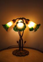 Grande lampe Art Nouveau LILY à 5 tulipes - Tafellamp -