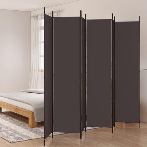 vidaXL Kamerscherm met 6 panelen 300x220 cm stof bruin, Huis en Inrichting, Woonaccessoires | Kamerschermen, Nieuw, Verzenden
